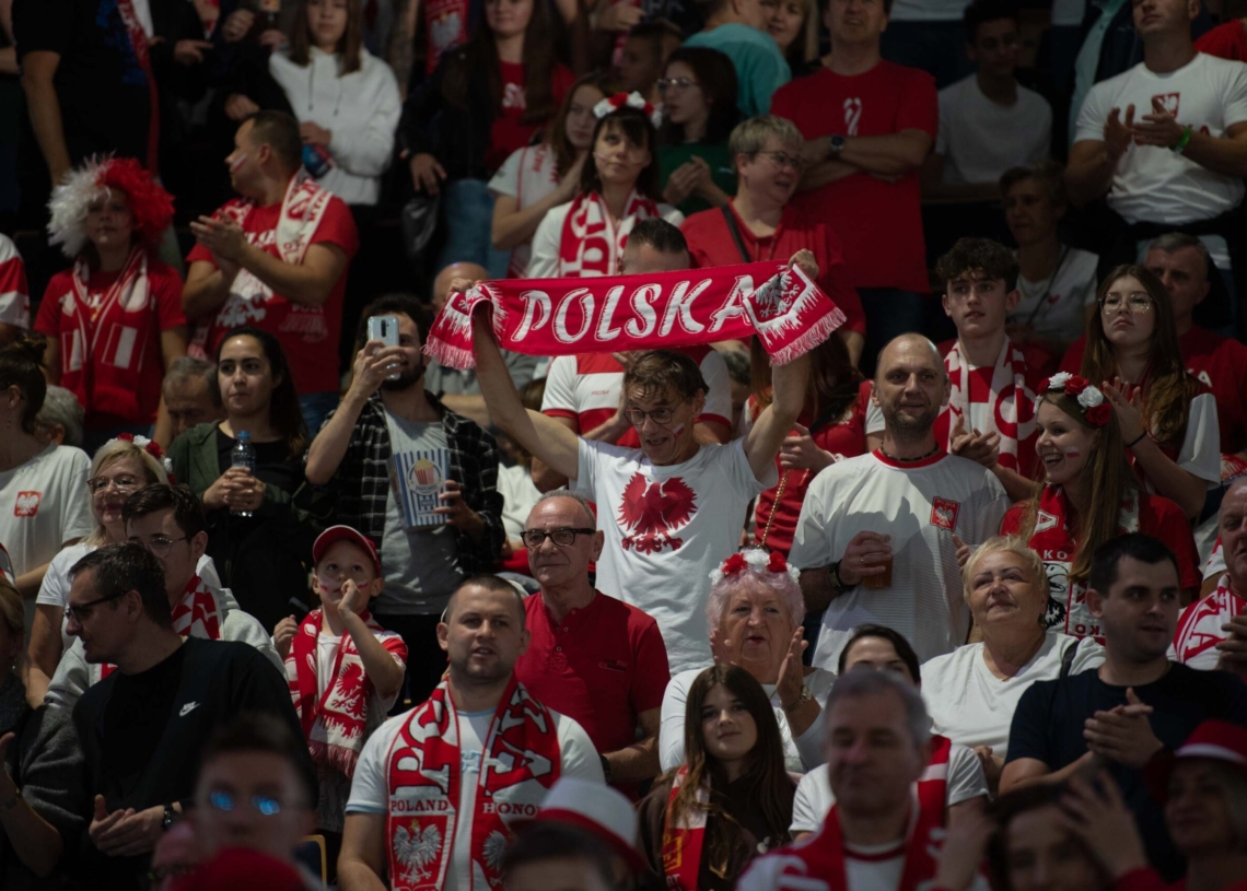 Doping kibiców podczas meczu Polska-Niemcy