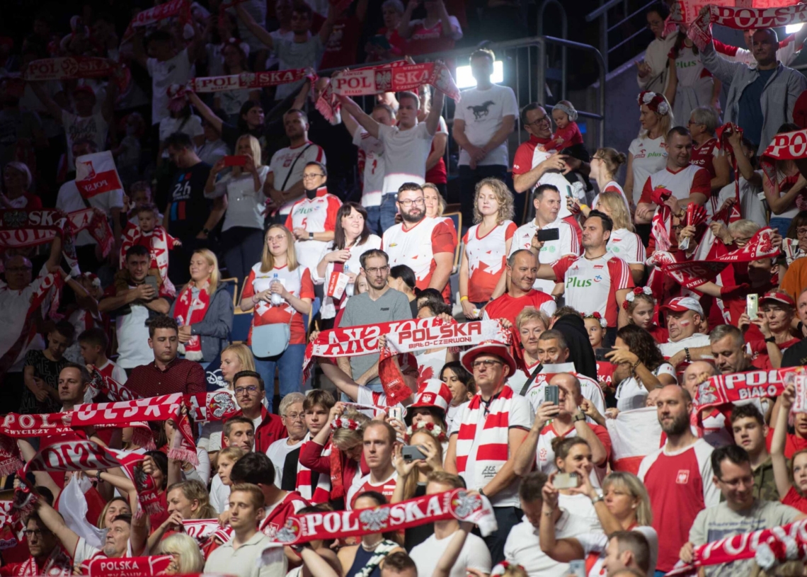 Doping kibiców podczas meczu Polska-Niemcy