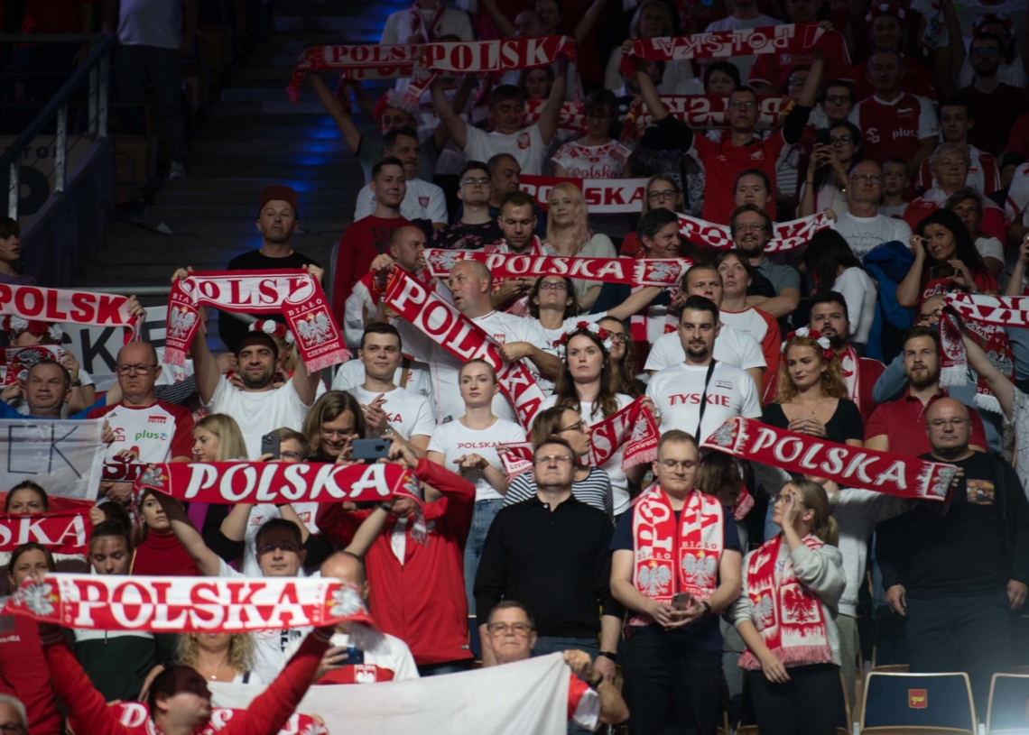 Doping kibiców podczas meczu Polska-Niemcy