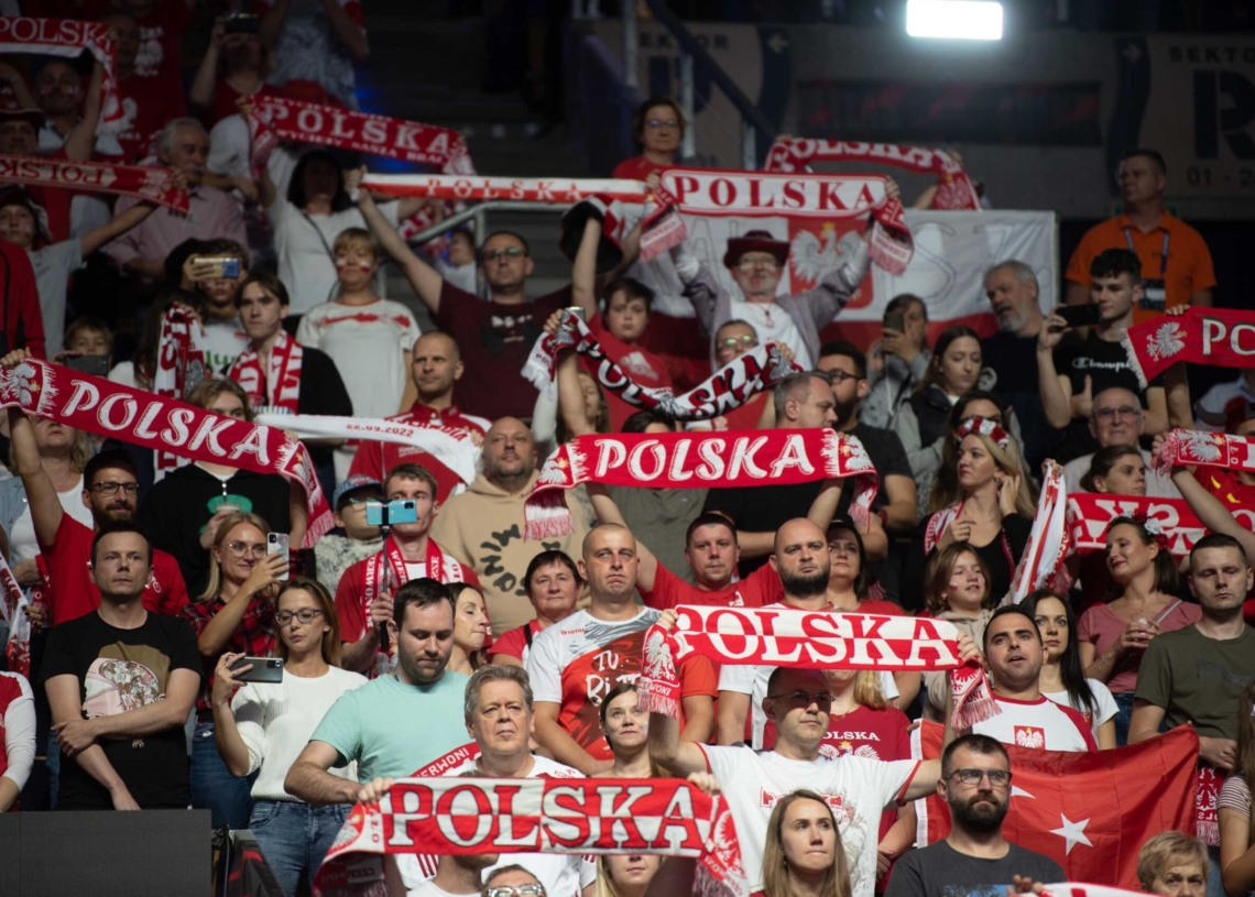 Doping kibiców podczas meczu Polska-Niemcy