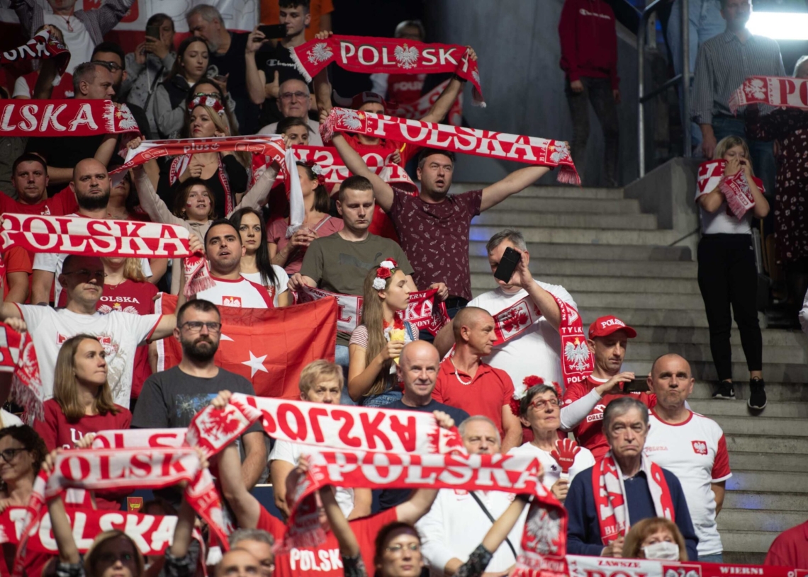Doping kibiców podczas meczu Polska-Niemcy
