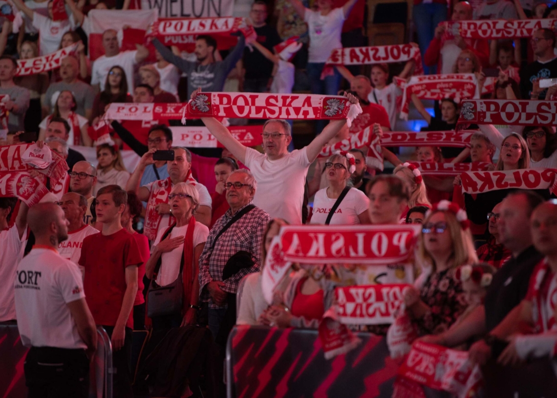 Doping kibiców podczas meczu Polska-Niemcy