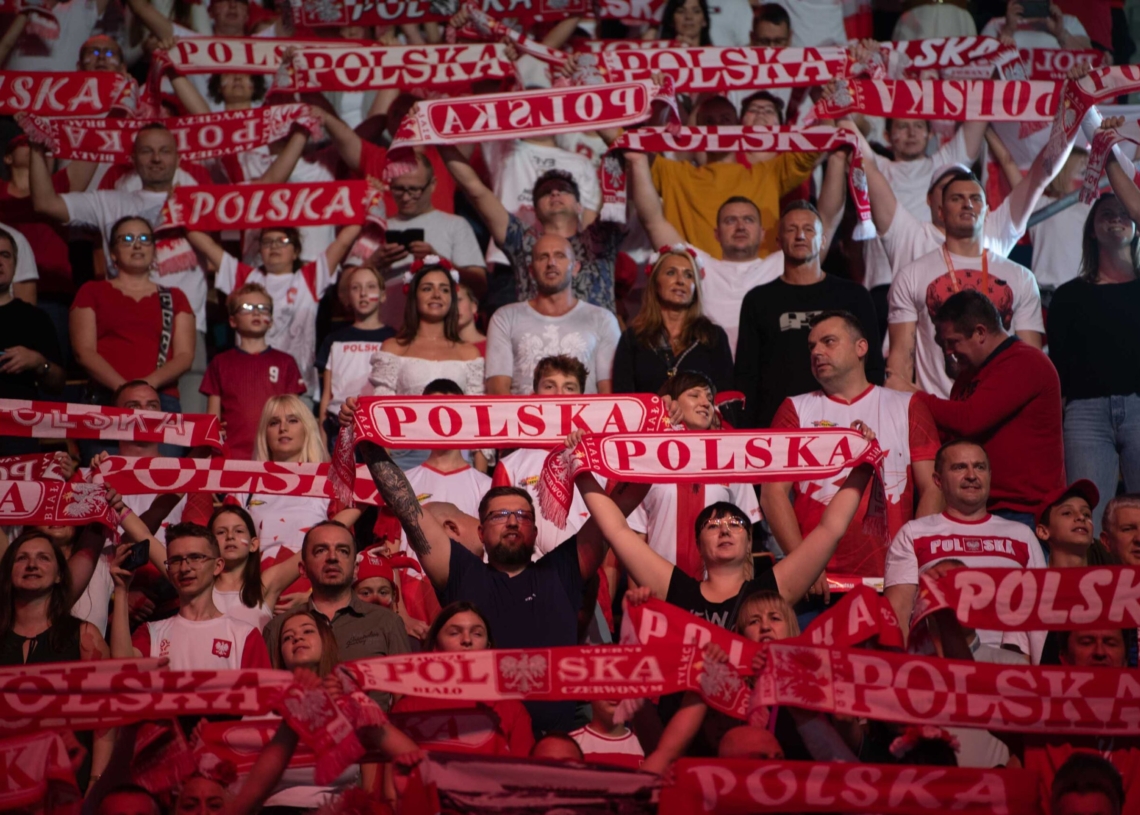 Doping kibiców podczas meczu Polska-Niemcy
