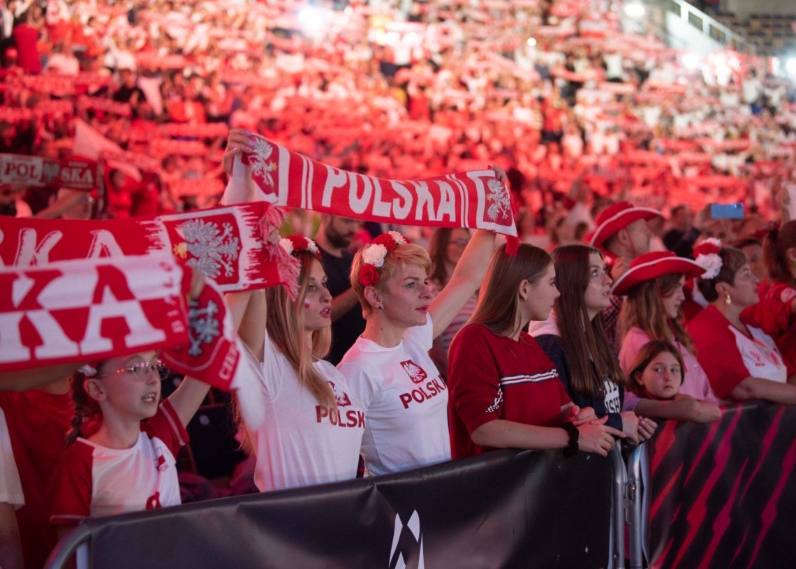 Doping kibiców podczas meczu Polska-Niemcy