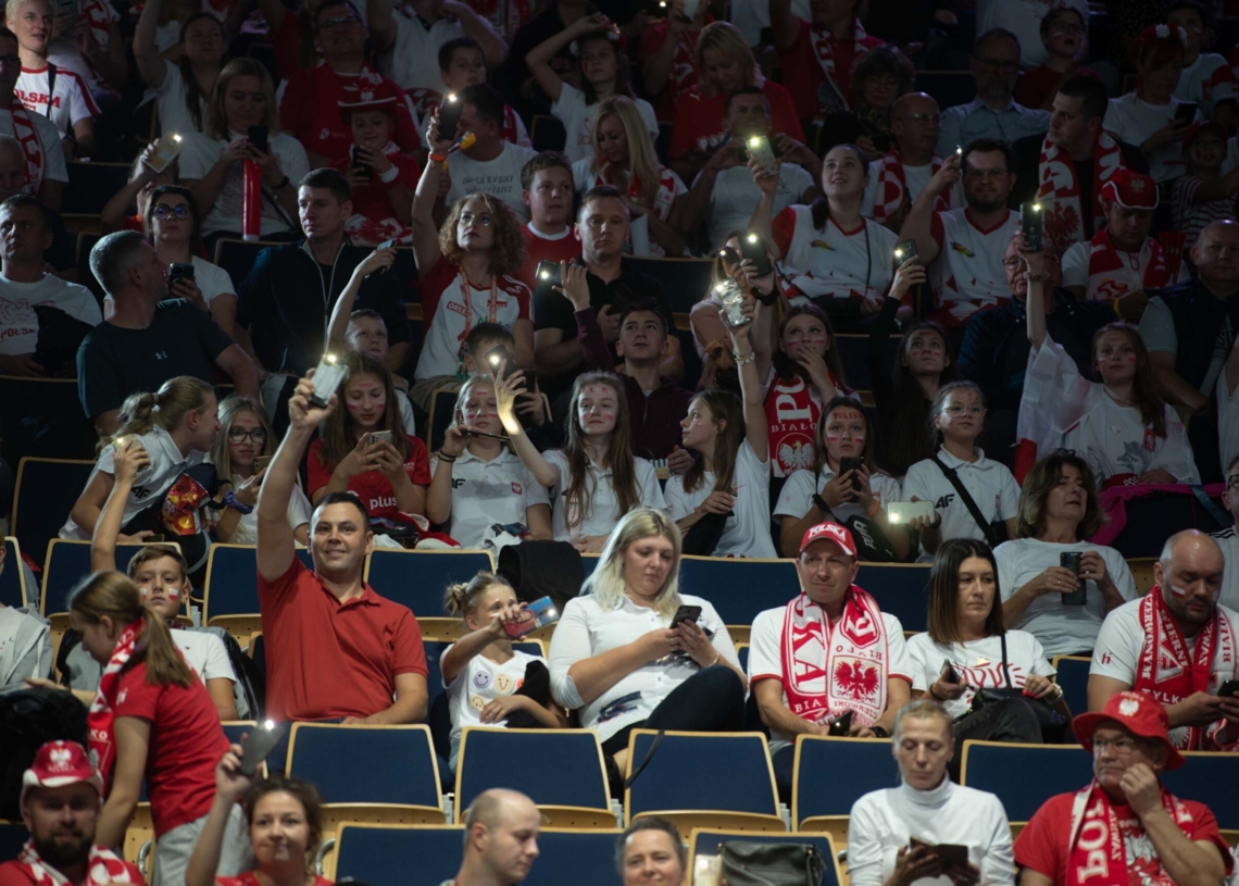 Doping kibiców podczas meczu Polska-Niemcy