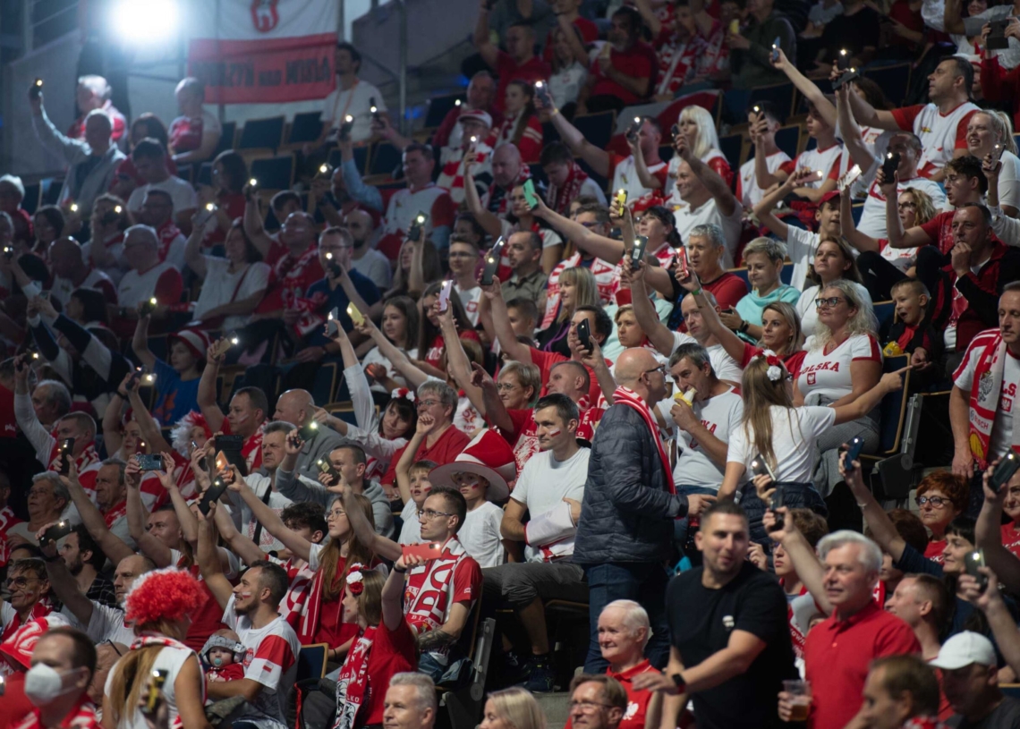 Doping kibiców podczas meczu Polska-Niemcy