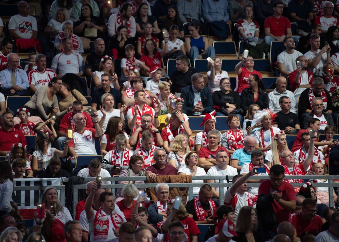 Doping kibiców podczas meczu Polska-Niemcy