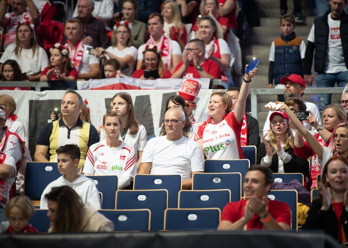 Doping kibiców podczas meczu Polska-Niemcy