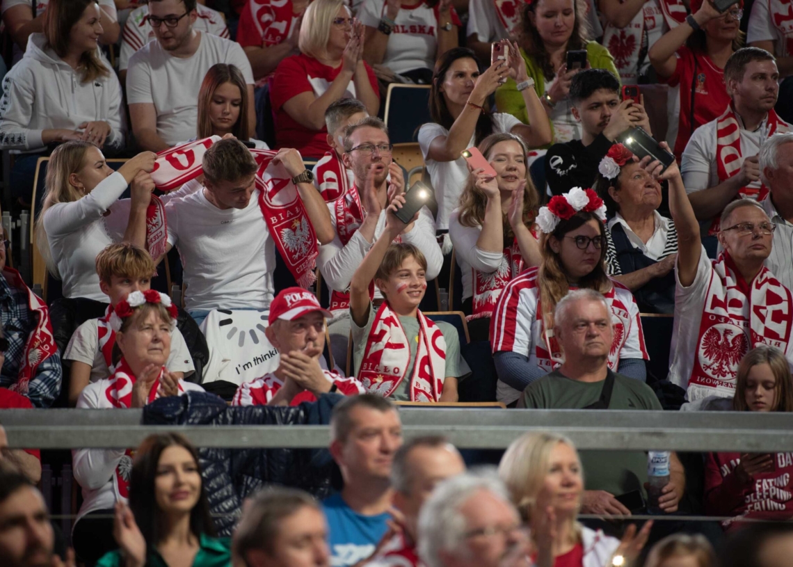 Doping kibiców podczas meczu Polska-Niemcy