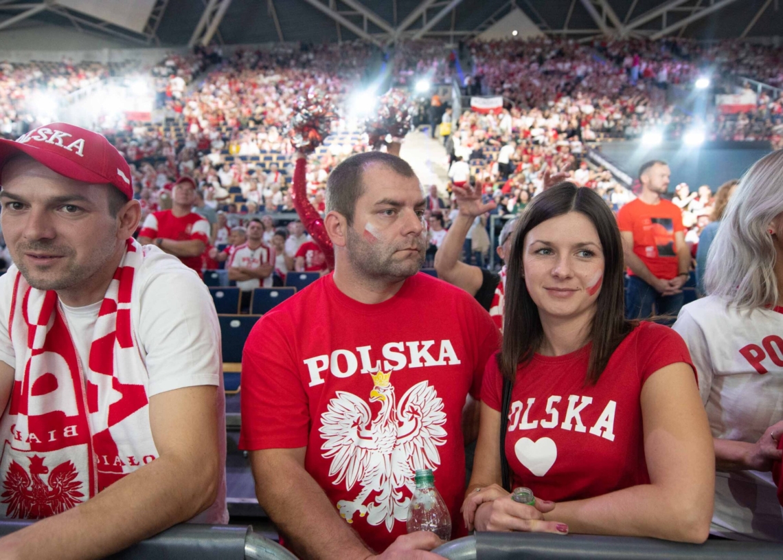 Doping kibiców podczas meczu Polska-Niemcy