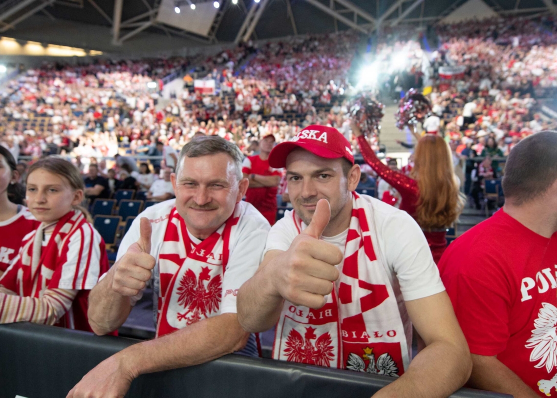 Doping kibiców podczas meczu Polska-Niemcy