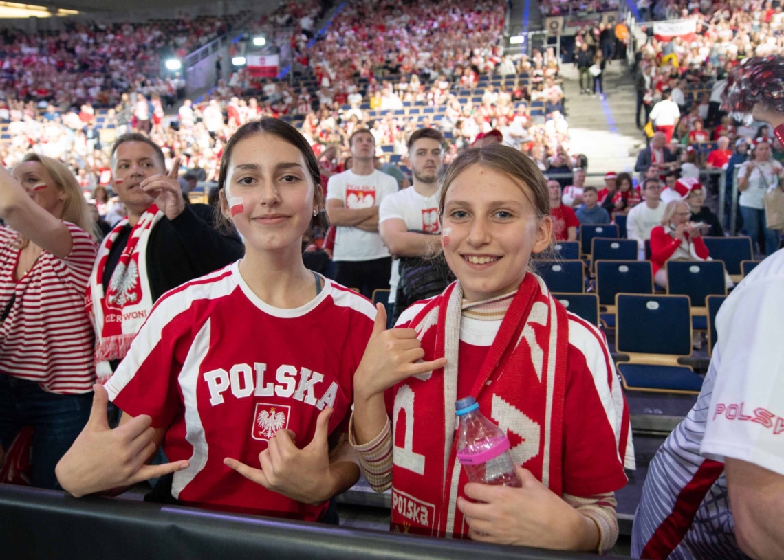 Doping kibiców podczas meczu Polska-Niemcy