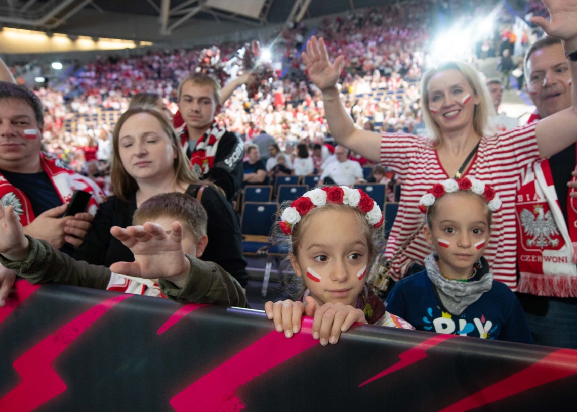 Doping kibiców podczas meczu Polska-Niemcy