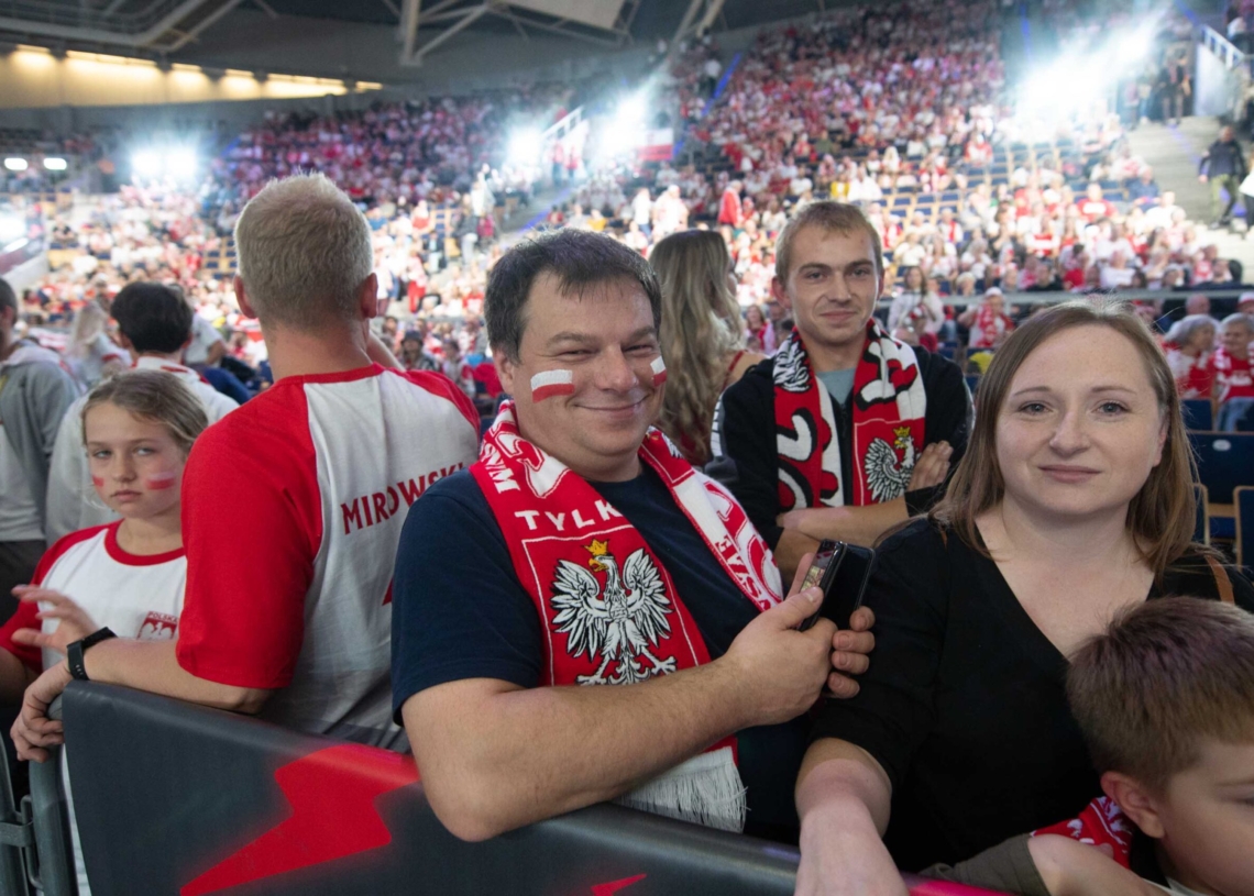 Doping kibiców podczas meczu Polska-Niemcy