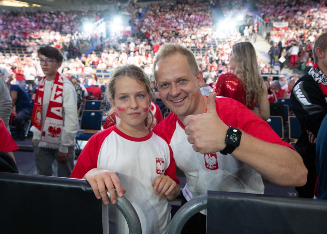 Doping kibiców podczas meczu Polska-Niemcy