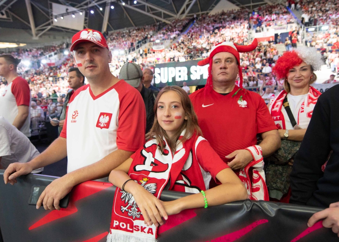 Doping kibiców podczas meczu Polska-Niemcy