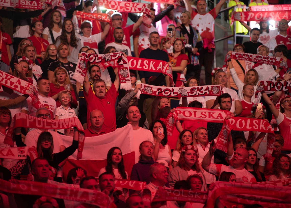 Doping kibiców podczas meczu Polska-Niemcy