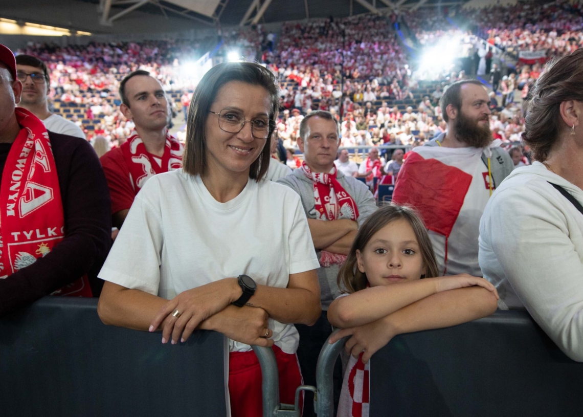 Doping kibiców podczas meczu Polska-Niemcy