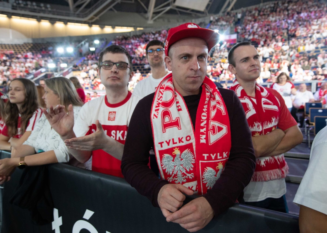 Doping kibiców podczas meczu Polska-Niemcy