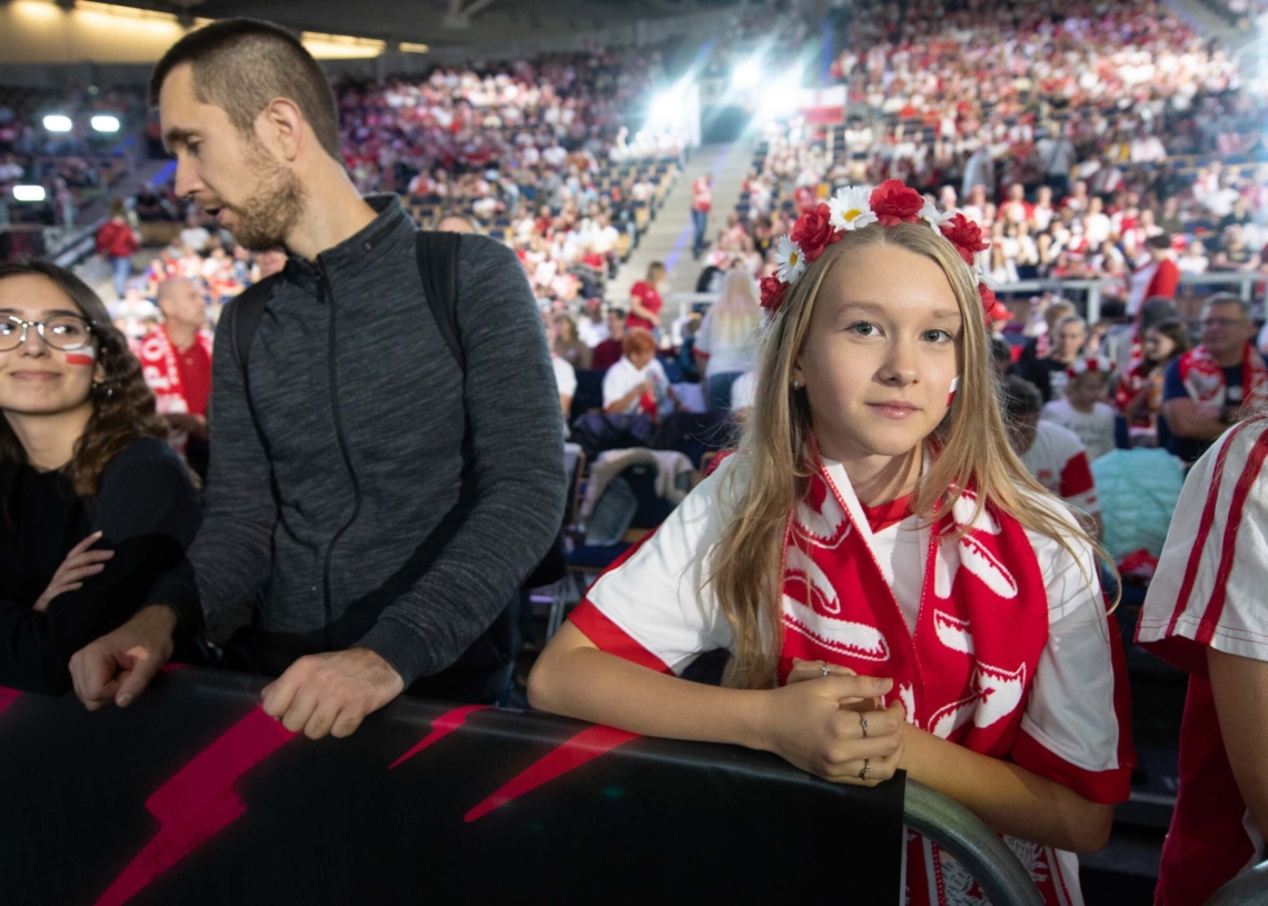 Doping kibiców podczas meczu Polska-Niemcy