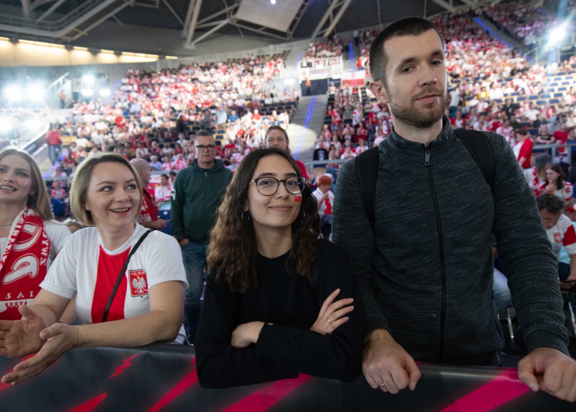 Doping kibiców podczas meczu Polska-Niemcy