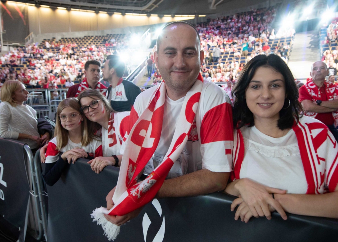 Doping kibiców podczas meczu Polska-Niemcy