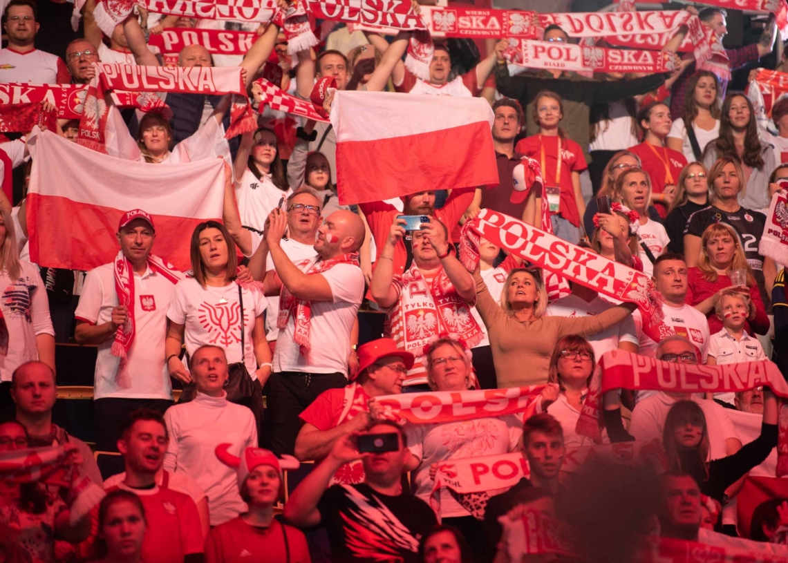 Doping kibiców podczas meczu Polska-Niemcy