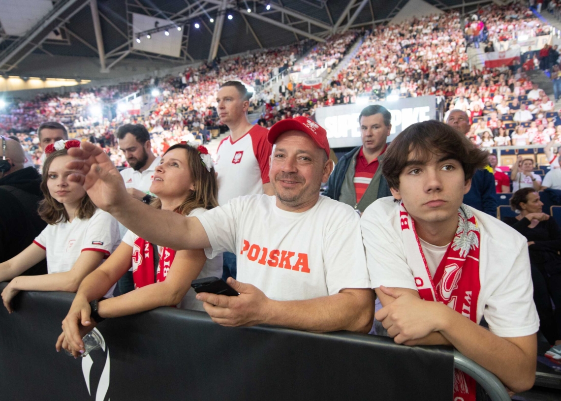 Doping kibiców podczas meczu Polska-Niemcy