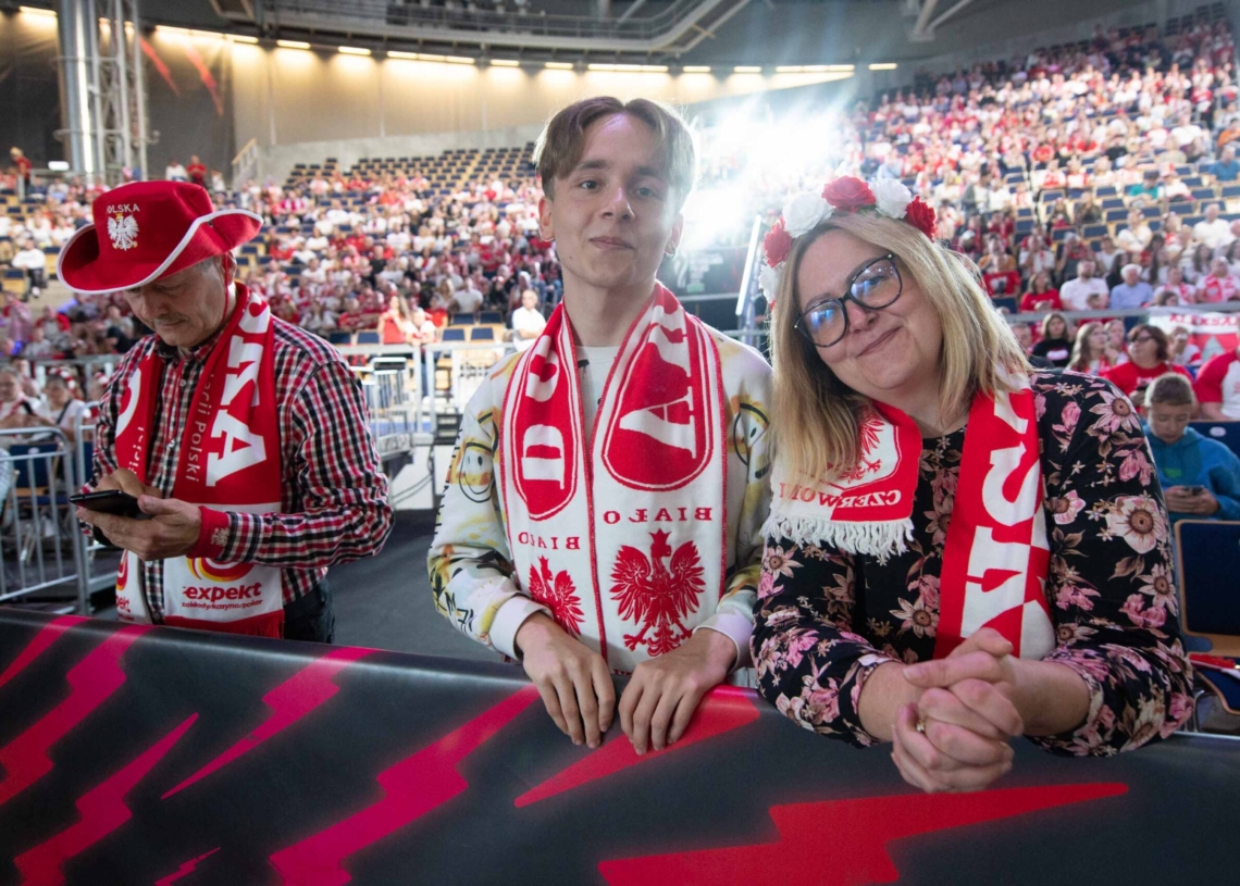 Doping kibiców podczas meczu Polska-Niemcy