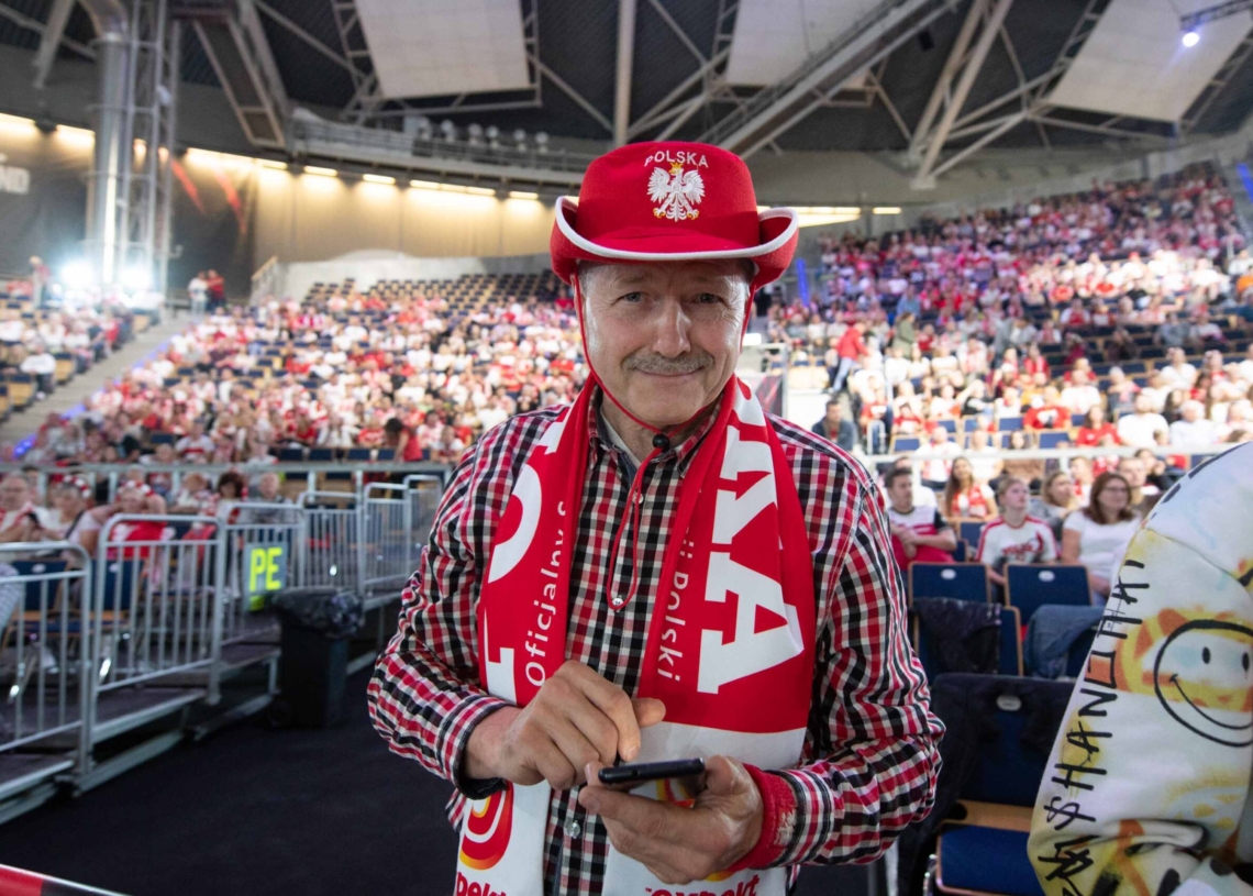 Doping kibiców podczas meczu Polska-Niemcy