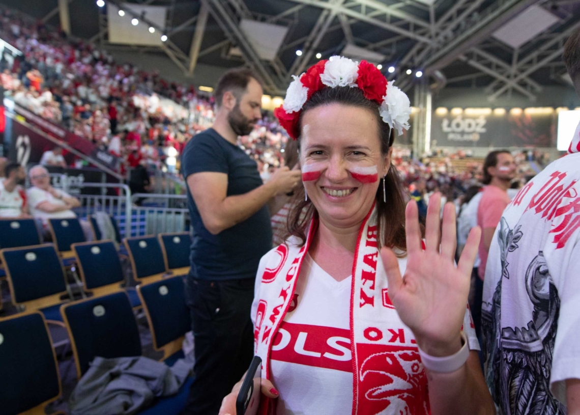 Doping kibiców podczas meczu Polska-Niemcy