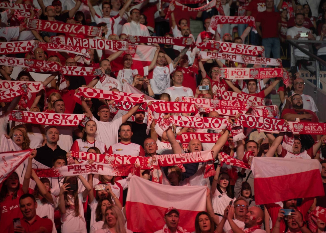 Doping kibiców podczas meczu Polska-Niemcy