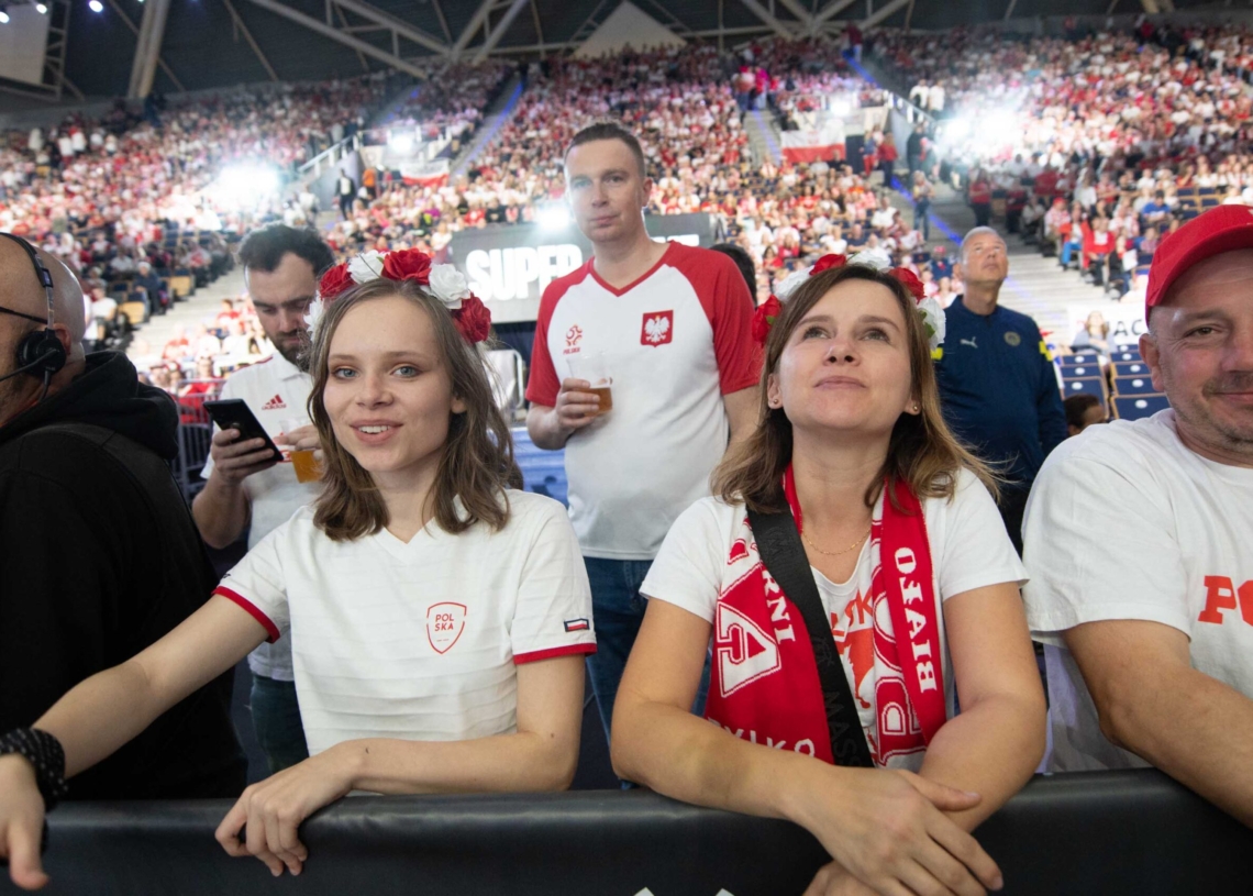 Doping kibiców podczas meczu Polska-Niemcy