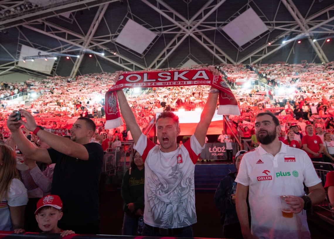 Doping kibiców podczas meczu Polska-Niemcy