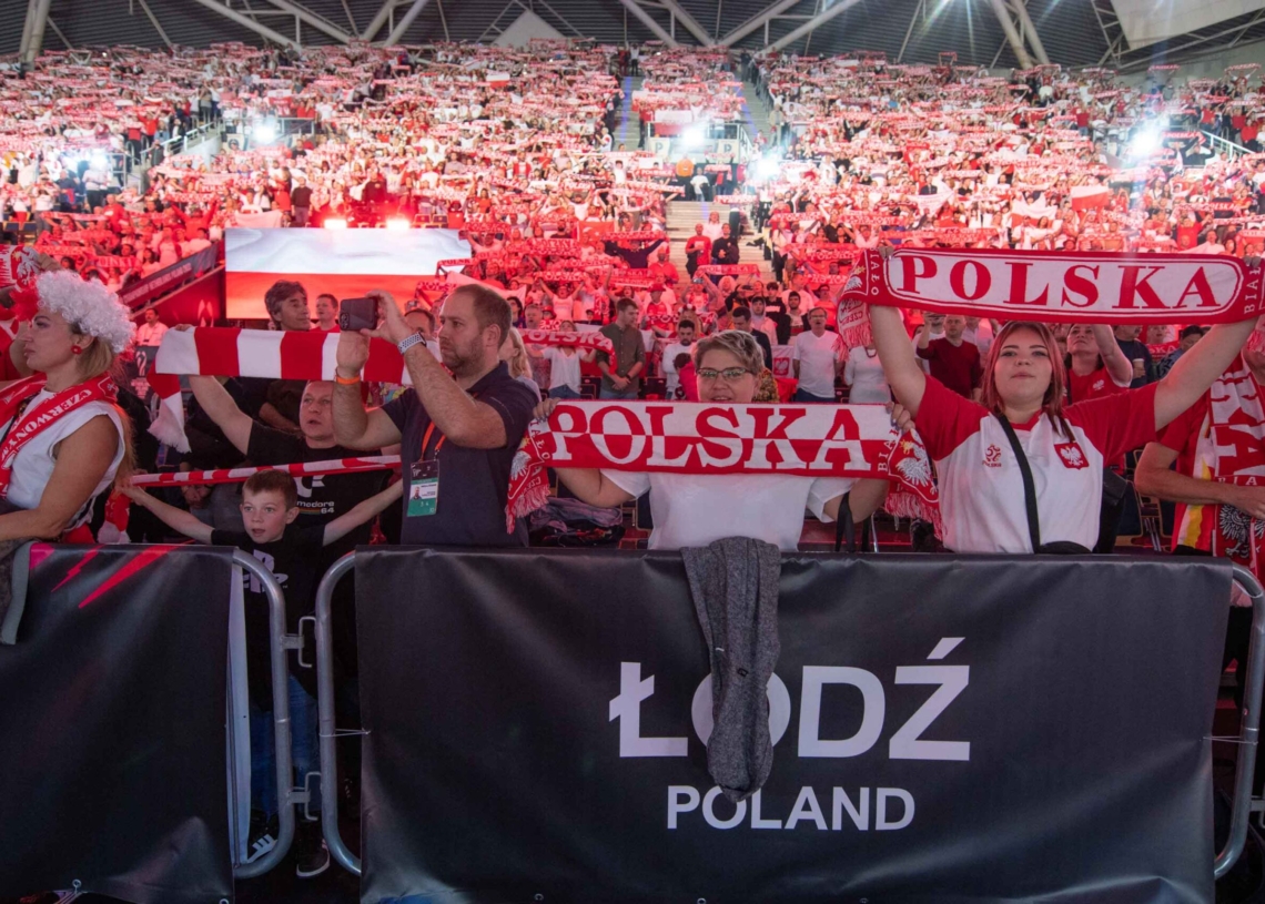 Doping kibiców podczas meczu Polska-Niemcy