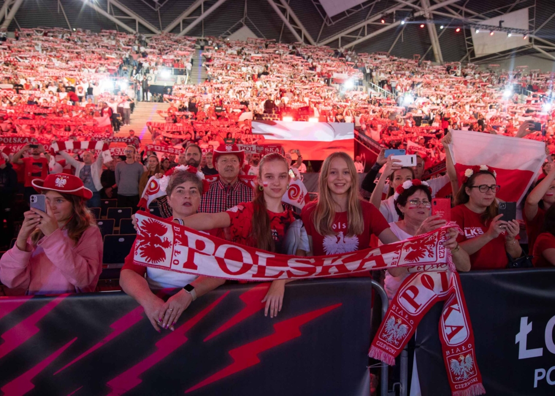 Doping kibiców podczas meczu Polska-Niemcy