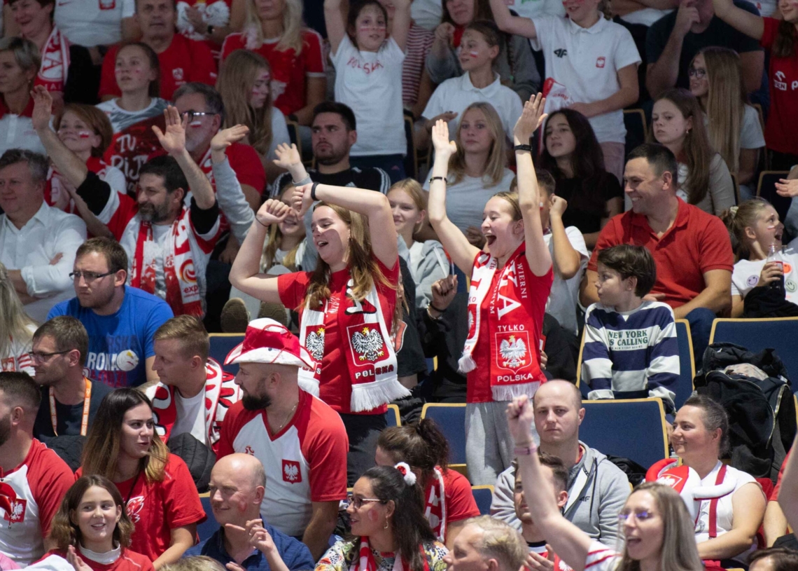 Doping kibiców podczas meczu Polska-Niemcy