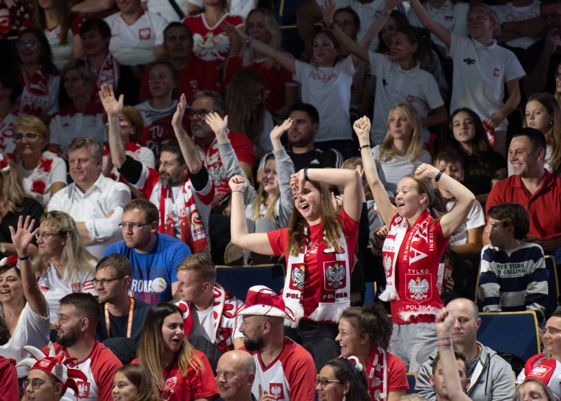 Doping kibiców podczas meczu Polska-Niemcy