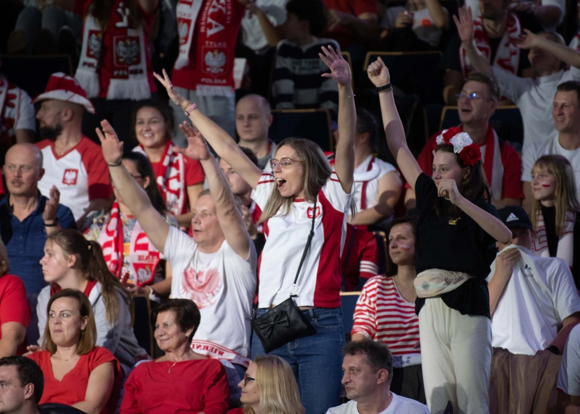 Doping kibiców podczas meczu Polska-Niemcy