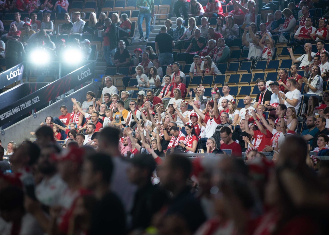 Doping kibiców podczas meczu Polska-Niemcy