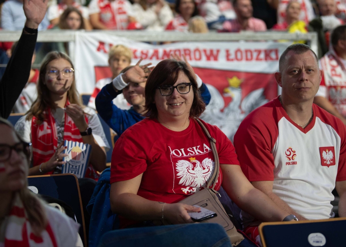Doping kibiców podczas meczu Polska-Niemcy