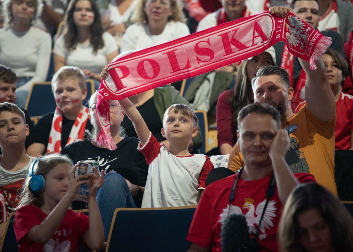 Doping kibiców podczas meczu Polska-Niemcy