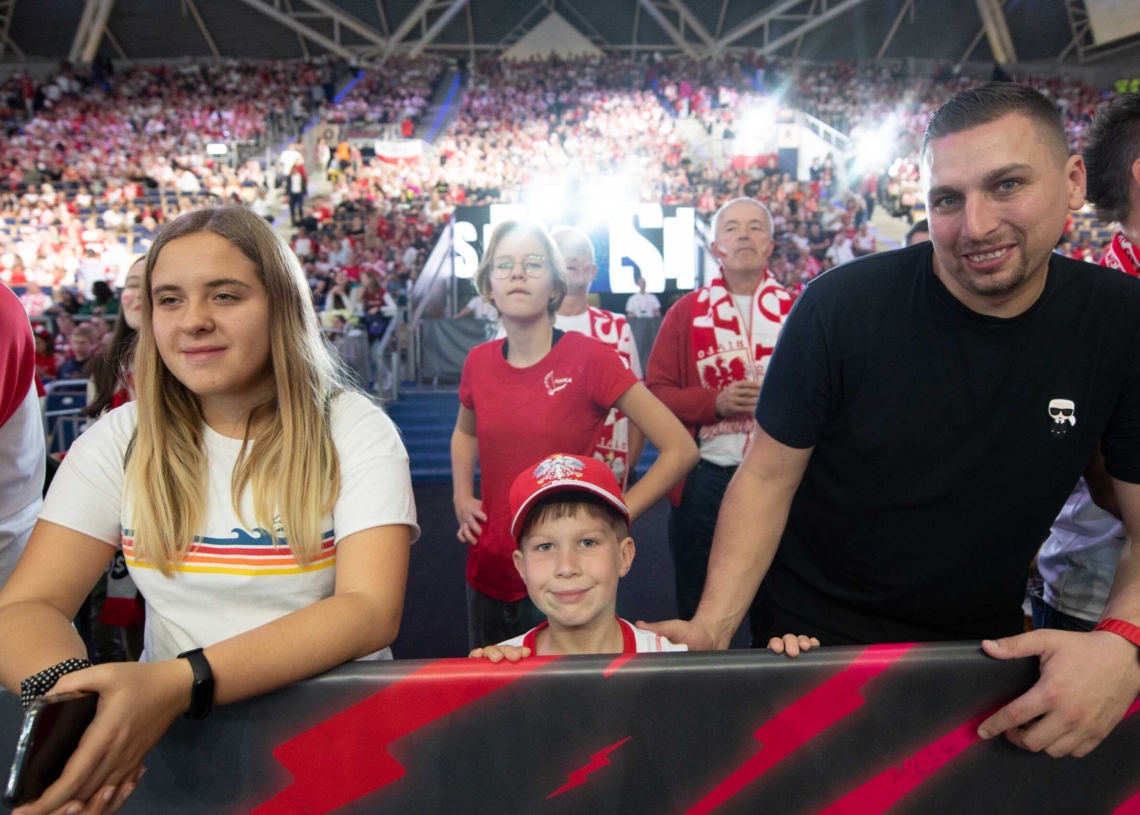 Doping kibiców podczas meczu Polska-Niemcy