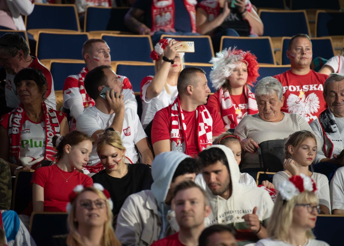 Doping kibiców podczas meczu Polska-Niemcy