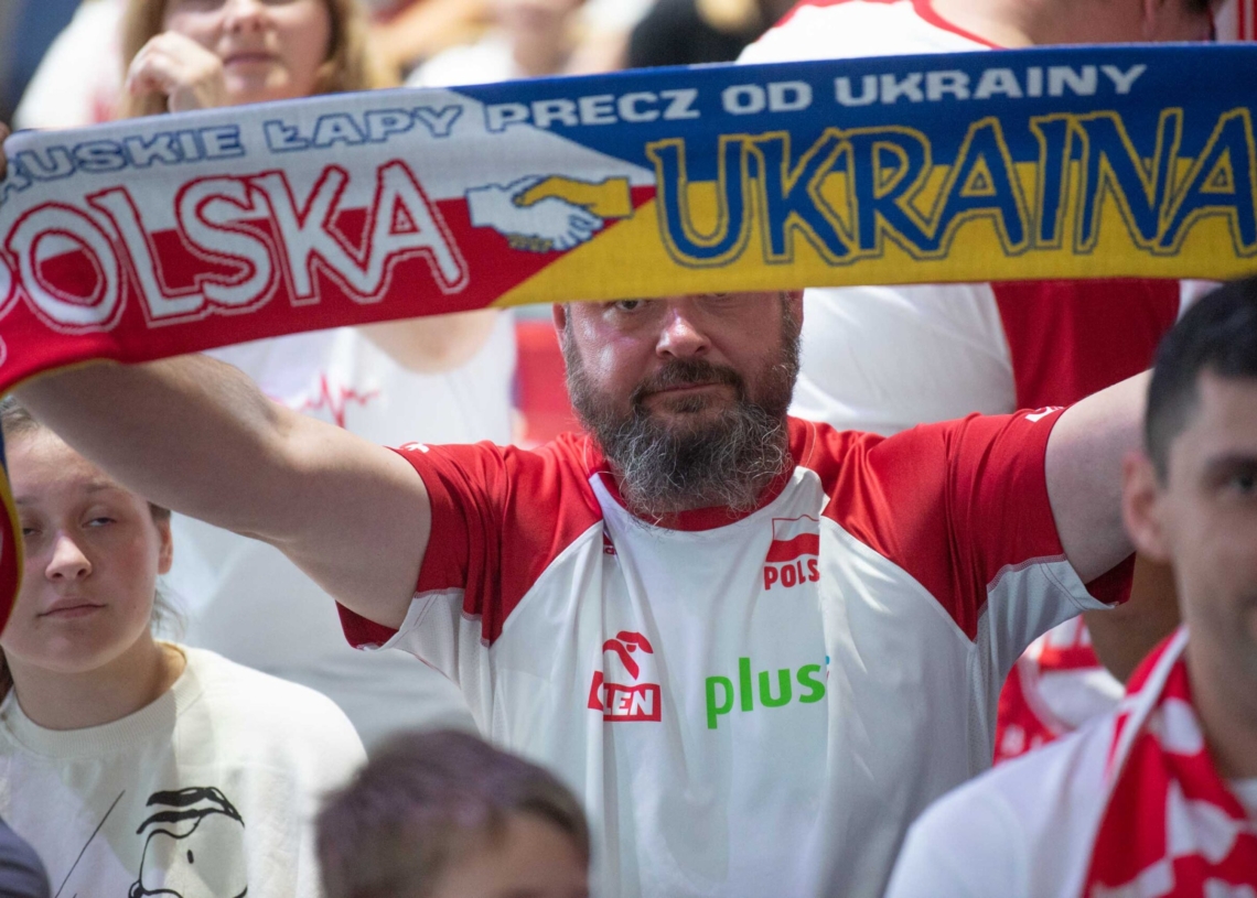 Doping kibiców podczas meczu Polska-Niemcy