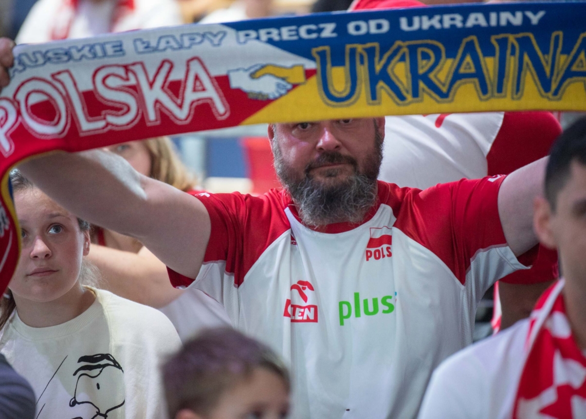 Doping kibiców podczas meczu Polska-Niemcy