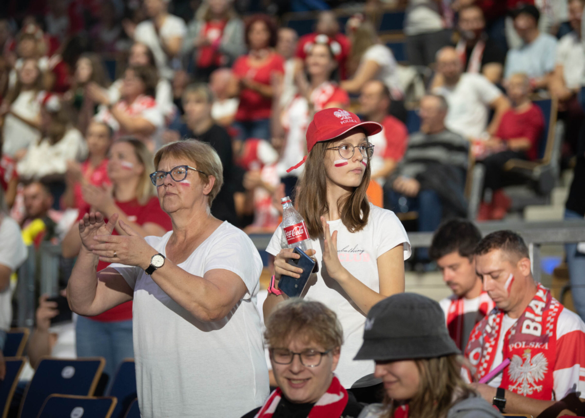 Doping kibiców podczas meczu Polska-Niemcy