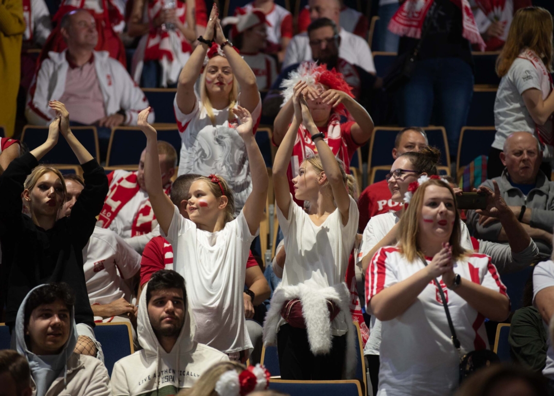 Doping kibiców podczas meczu Polska-Niemcy