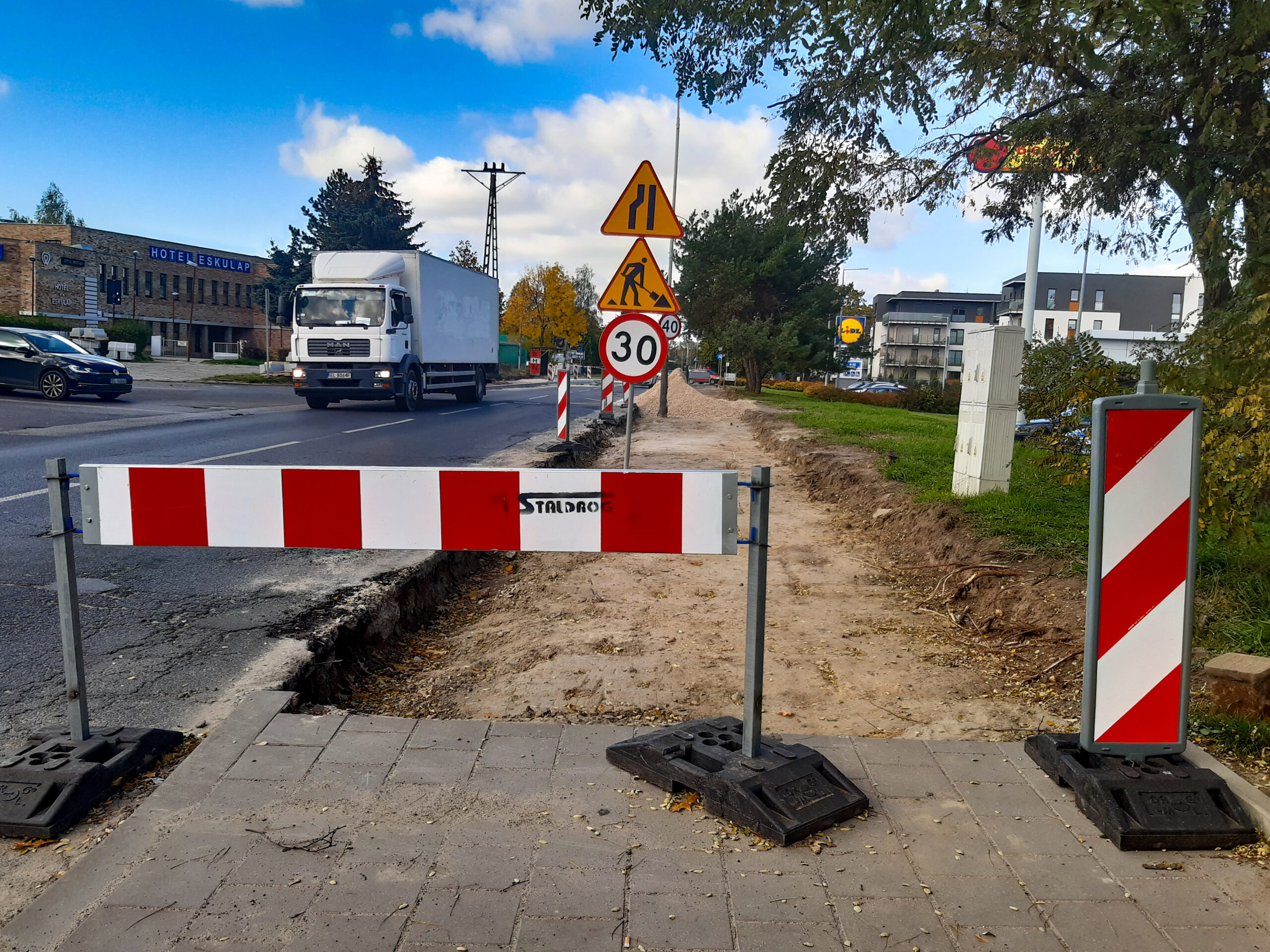 Remonty dróg na Chojnach