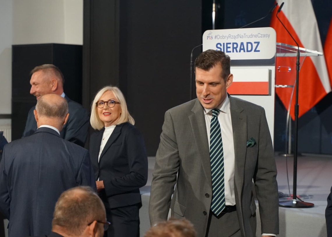Prezes PIS Jarosław Kaczyński w Sieradzu